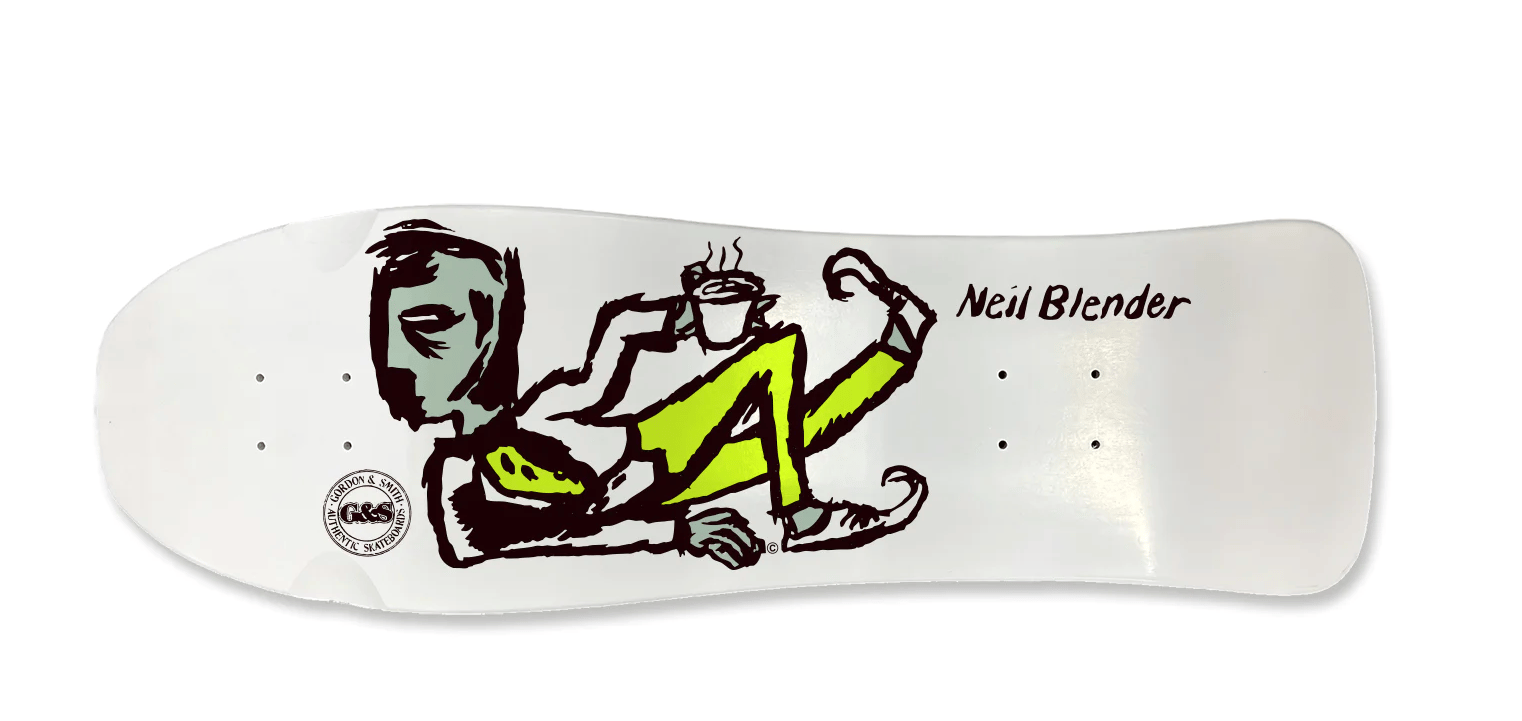 NEIL BLENDER COFFEE BREAK - GORDON AND SMITH SKATEBOARD DECK